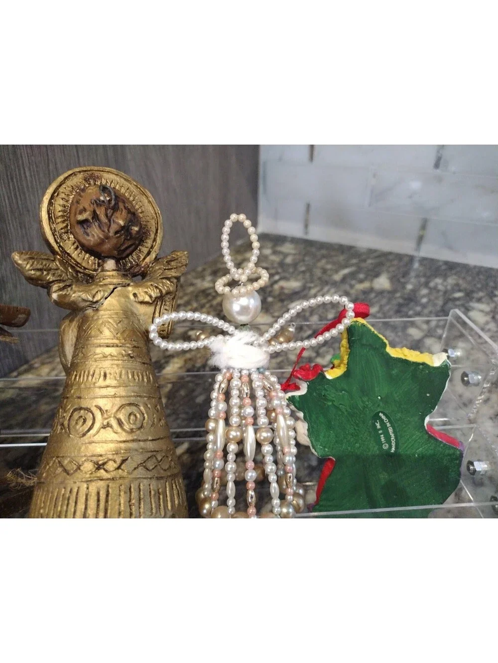 Vintage Set  5 Angel Ornaments And Christmas Decor 2